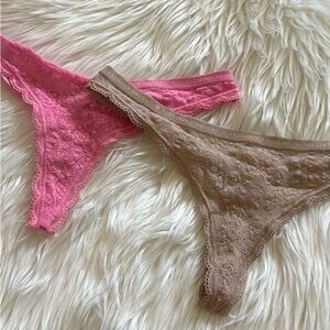 Two lacy VS vintage panties